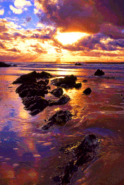 Barricane sunset